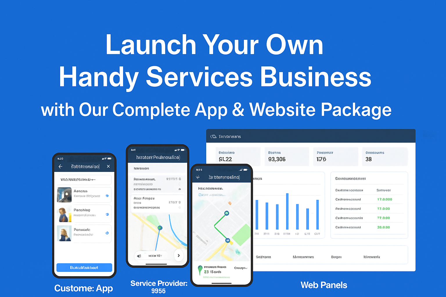 Launch Your Own Handy Services Business with Our Complete App & Website Package