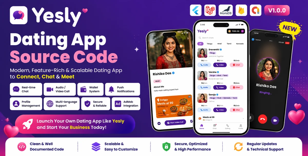 Yesly – Dating & Friendship App Source Code | FRND & Dostt Clone App
